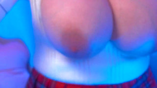 Horny Student Shows Big Tits to Pass Exam! - Lilykoti