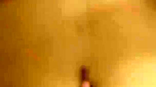 Horny girl masturbates in her casting
