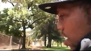 redhead pawg slides on fat black meatstick