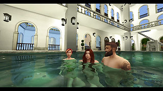 The Blissful Simmers_sims Fuck Fest at the Spa