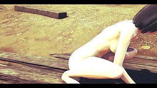 On Titans Hentai - Mikasa Do a Handjob with Cum in Her Face and Uses a Dildo - Manga Anime Japanese Asian Game Porn