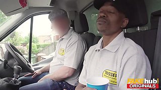 FAKE REMOVALS Fun with the Tossers gang as MILF and teen get fucked by FAKEHUB Originals: Porn