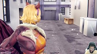 Thicc Ass Squirrel Girl Gets Her Ass Slapped, Tracer Gets Fucked By Big Dick Pharah, Bald Pussy Mai Fuck - 3d Animated
