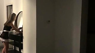 Horny Blonde In Solo Masturbation