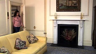 Blond and brunette lesbians licking pussy