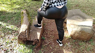 2 Hot Girls Showing off on the Street in a Garden!! What Do You Think?