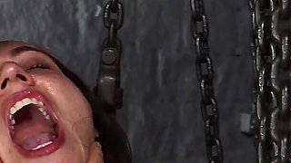 Steel & Chain Bondage Spittoon Play