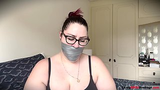 Lacey - Self Gag Fun and Orgasms After Gym Part 1