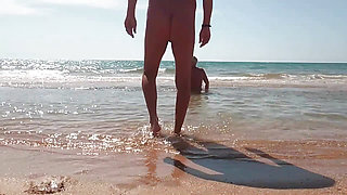 Swimming naked