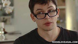 Innocent teen gets a huge penis in her narrow booty