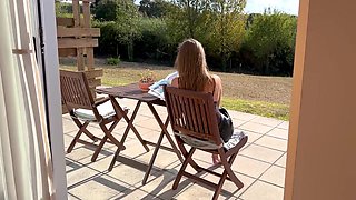 Stepsister Seduced Stepbro After Her Coffee In Hotel Room - Hermione Cringe