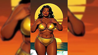 Bold Black Woman Animated to Tease