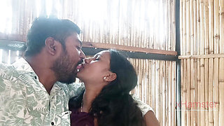 Desi indian Marathi kavita bhabhi and Tatya fuck on hotel's Dining table during eating food