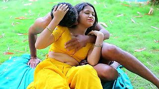 Mamatha's boobs and navel caressed, kissed, and squeezed in hot Indian short film 583
