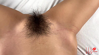 Beautiful Asian Teen Navel Cum Play, Deep Throat & Hairy Pussy Fuck - Double-sensation for Tight Pussy & Sensitive Belly Button