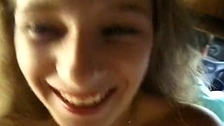 Stunning French babe assfucked while camping