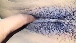 Drained Water on the Girl's Pussy