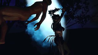 Dark Fairy Fuck the Fat Man - 3D Animation