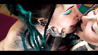 Crazy Cinematic Blowjob by Two Tattooed Dreadheads