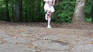 I had to pee in the park. I've been having too much fun.