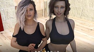 Hardcore wrestling with big-boobed anime mommies