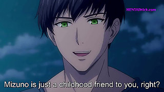 ''Sweaty Bodies, Wet Holes'' After the BBQ Party, Her Wet Pussy Got Fucked in the Pool - Hentai Sex(Eng Sub)