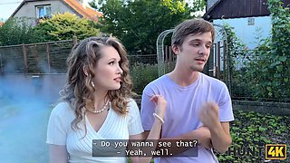HUNT4K. Horny babe pleased big cock with her sweet tongue and pussy