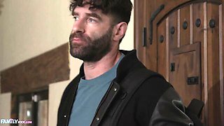 Aria Valencia and Ken Feels's stepbrother scene by FAMILYxxx