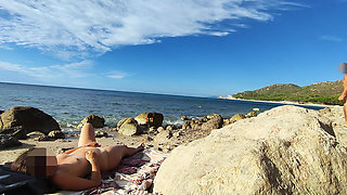 Strangers Caught My Wife Touching and Fucking My Big Cock on a Nude Beach