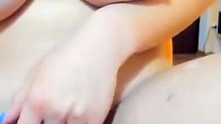 Hot Busty Brunette Myla_angel Shows Her Body, Shakes Boobs and Masturbates!
