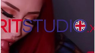 Petite Redhead Nurse Gets Her Tight Little Pussy Gets Eaten Before Sucking Her Patients Hard Cock