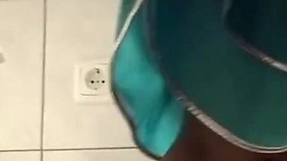 Alluring german milf loves pissing on her slave