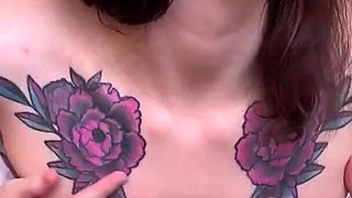 Cute Slutty Girl Shows off Her Holes and Puffy Nipples