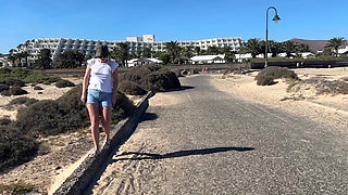 Desperate Wetting Jeans Shorts in Public