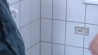In the bathroom with my housewife!