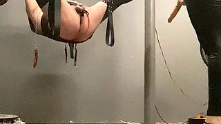 Sissy Handsfree Cums Prematurely in Chastity During Pegging and I Humiliate Him