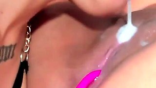 Lesbians Get Fucked by a Huge Dildo