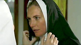 Blonde innocent nun needs forgiveness from older Step sister