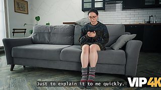 Shy busty girl gets trained in the art of passionate fucking by her sexy bestie and a guy with huge cock