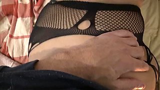 Stepmom Susan Lets 19-Year-Old Step Son Creampie Her Hairy Pussy