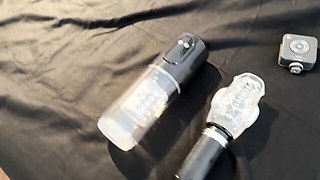 Side chick's amateur handjob sex