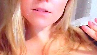 Big boobs milf masturbates with her dildo