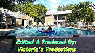 BBW Nurse Vicki Play Time in the Pool with Handsome Harry
