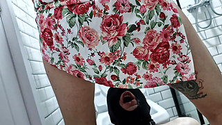 Pissing. Toilet slave. Dominatrix pisses in the mouth and on the body of her slave. Toilet fetish