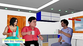 Stepson Fuck Stepmom in Front of Stepfather
