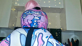 Dreaming of this sexy ass sitting on your face? Catsuit ass worship.