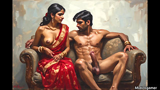 Indian aunty cheating with boss, hot sex in office stairs fucking indian bhabhi