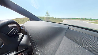 Desperate Panty Wetting Golden Shower Mouth Piss in My New Car