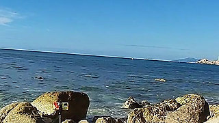 Strangers Caught My Wife Touching and Fucking My Big Cock on a Public Nude Beach - Real Amateur French - Misscreamy