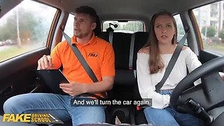 Stacey Cruz Gets Fucked Hard by Driving Instructor in Fake Driving School - Blowjob & Cumshot in Car